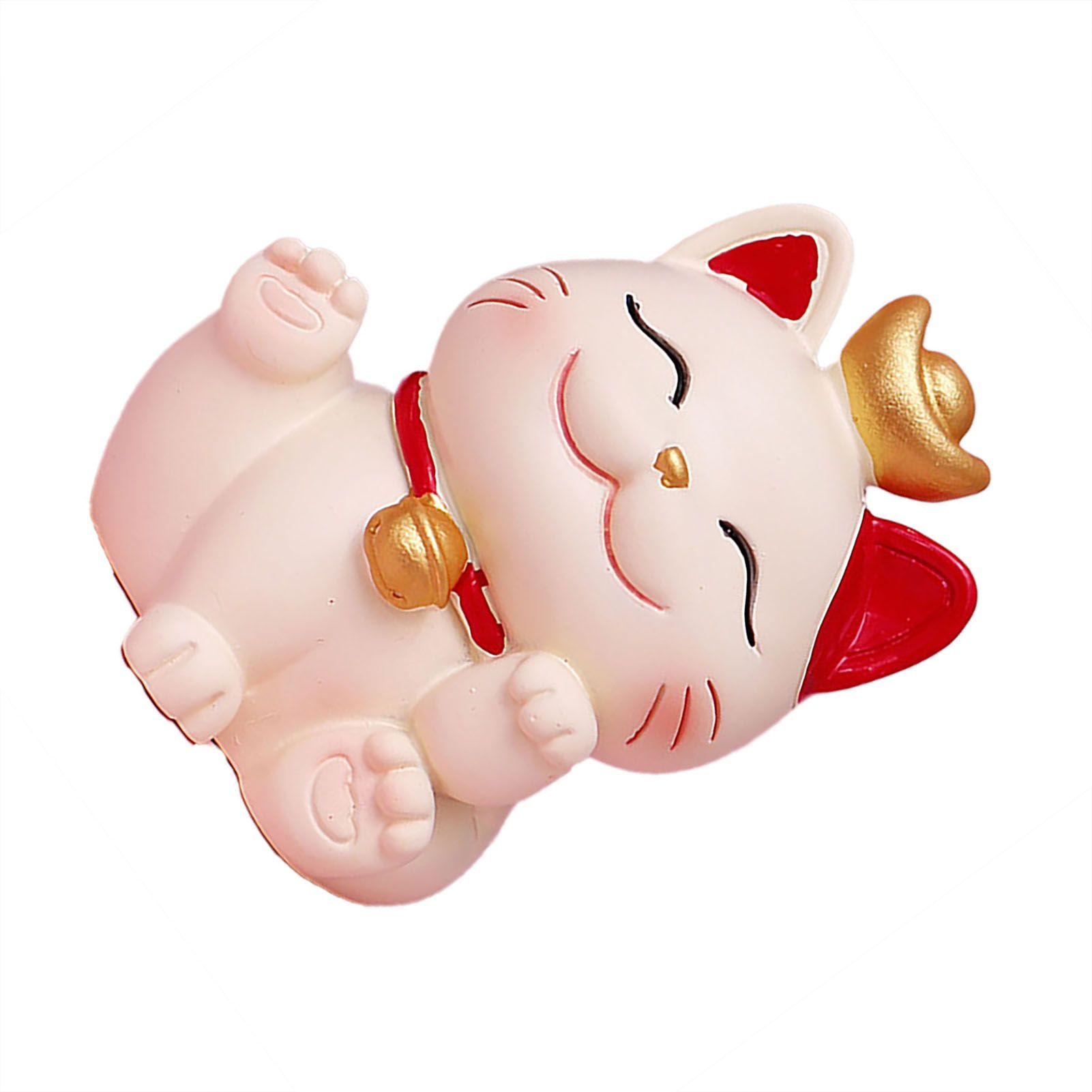 Lucky Cat Ornament Synthetic Resin Fortune Cat Statue Decoration for Home Living Room SJ0001 1 — image 5