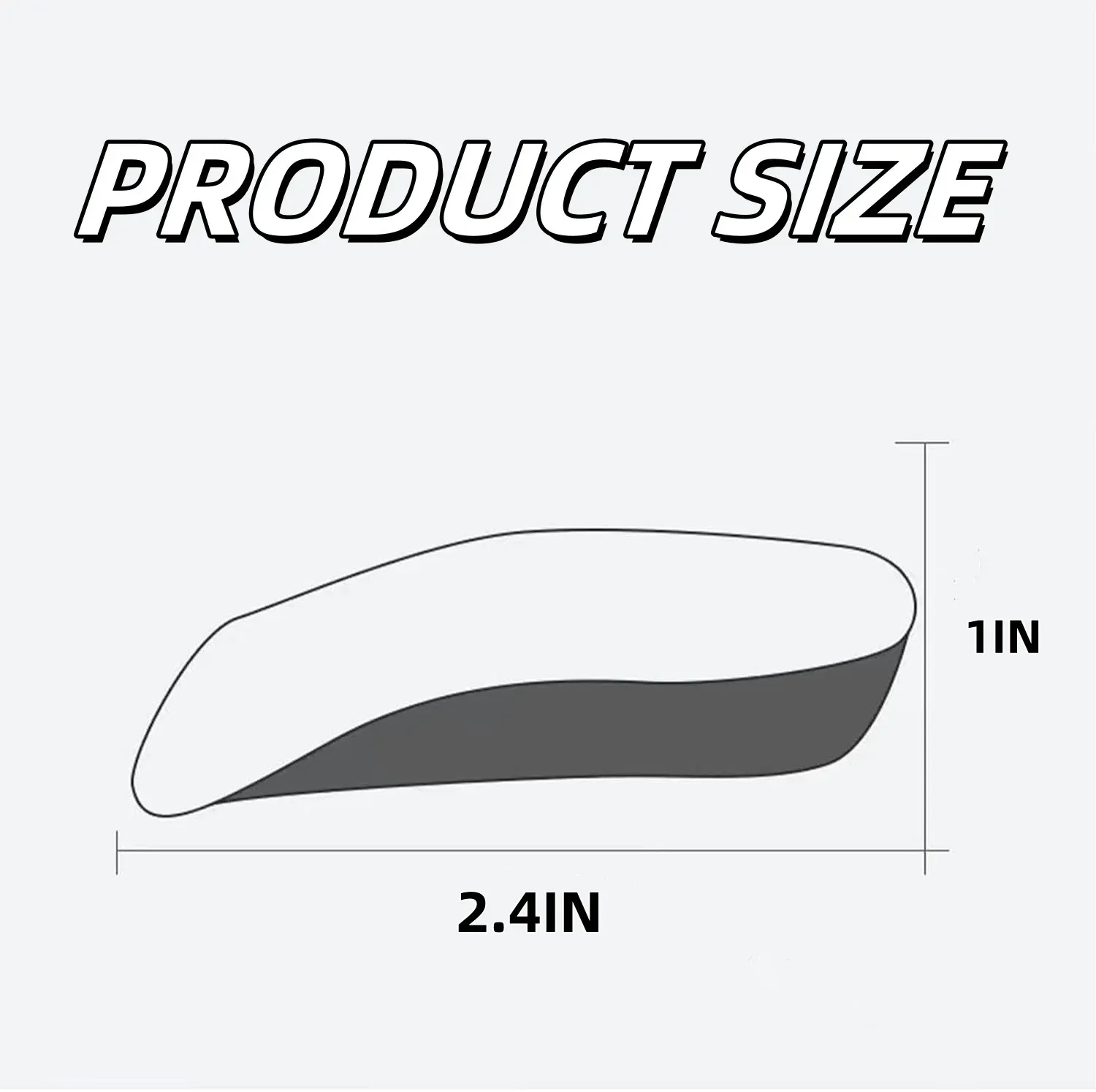 Orthopedic Height Increase Insoles with 1 Inch Lift, Arch Support Heel Cushion for Daily Wear, Black, Practical Everyday Use — image 2