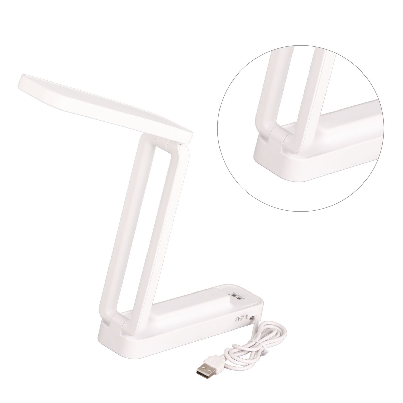 Desk Lamp Foldable Portable Plug in Soft Light Table Lamp for Office Home โ image 2