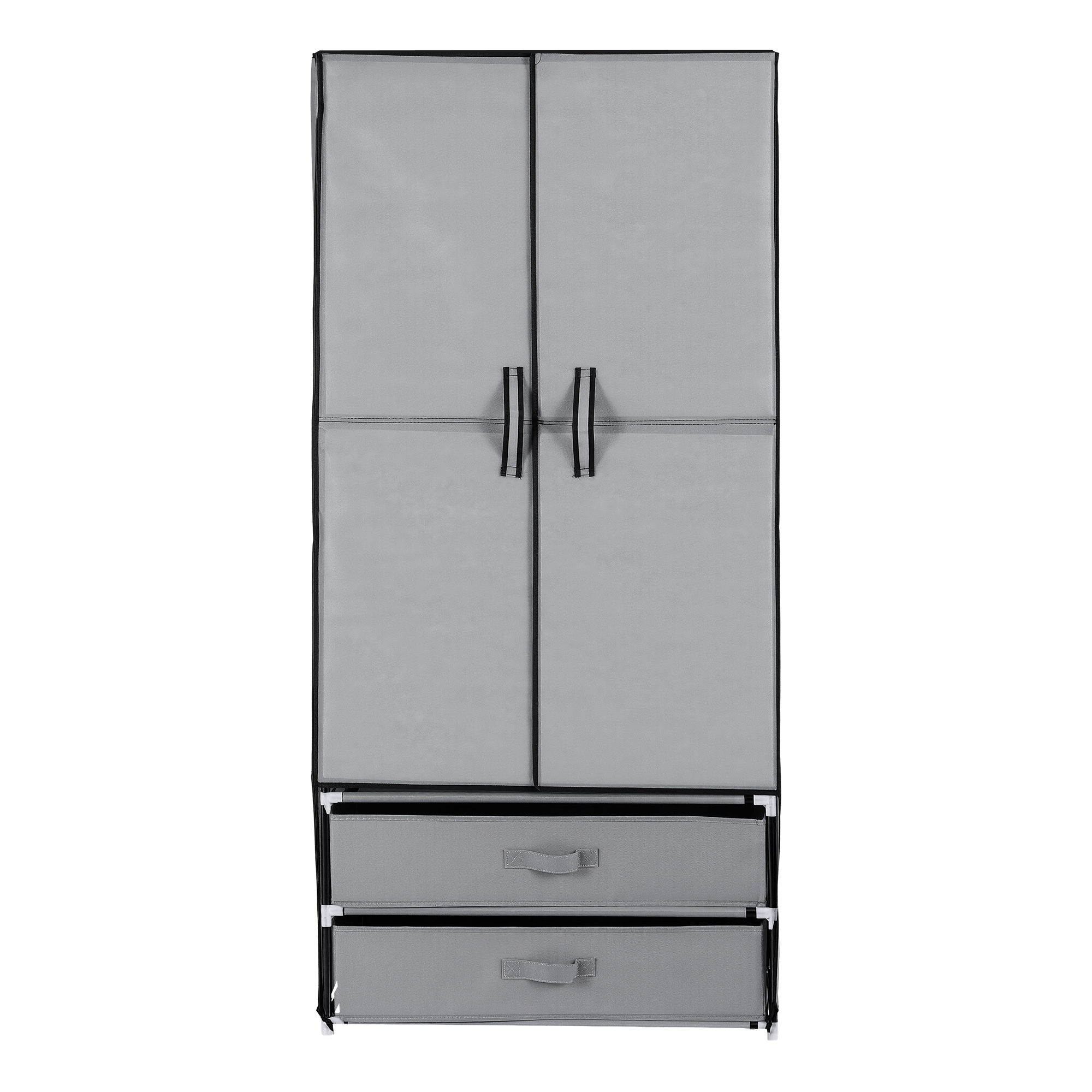 Artiss Large Portable Clothes Closet Wardrobe with Magnetic Door Grey โ image 4
