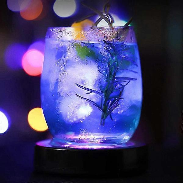 4pcs LED Drink Coasters with Light Sensor for Bar Party โ image 2