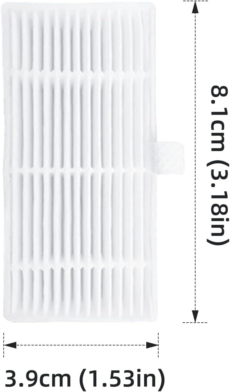 Replacement Parts or MAMNV BR150 BR151 BR152 BR153 BR154 also it ZCWA, GTTVO, ONSON, SHELIKI Robotic Cleaners: 4 Side Brushes, 4 HEPA ilters, 2 Mop Pads — image 2