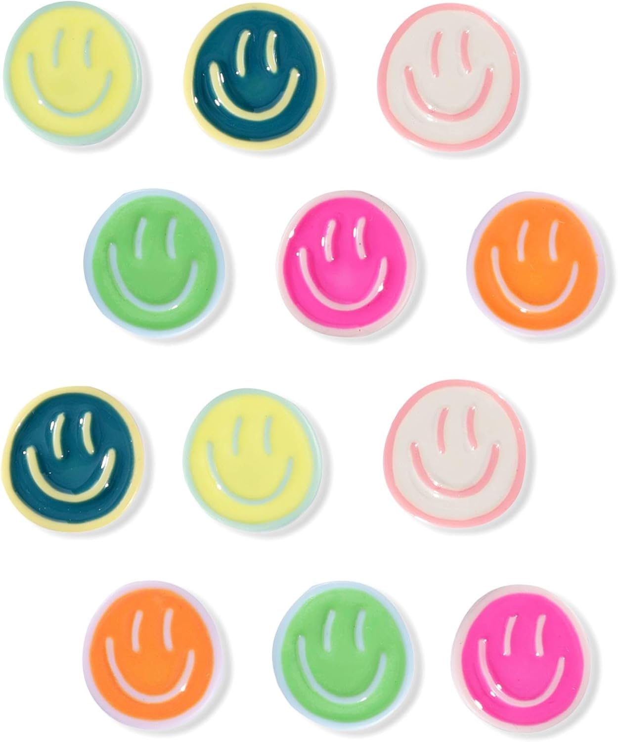 12Pcs Smile & 14Pcs Bow Magnets, Colorful Magnets for Whiteboard Cabinet Locker, Resin Decorative Magnets for Classroom Kitchen Office — image 2