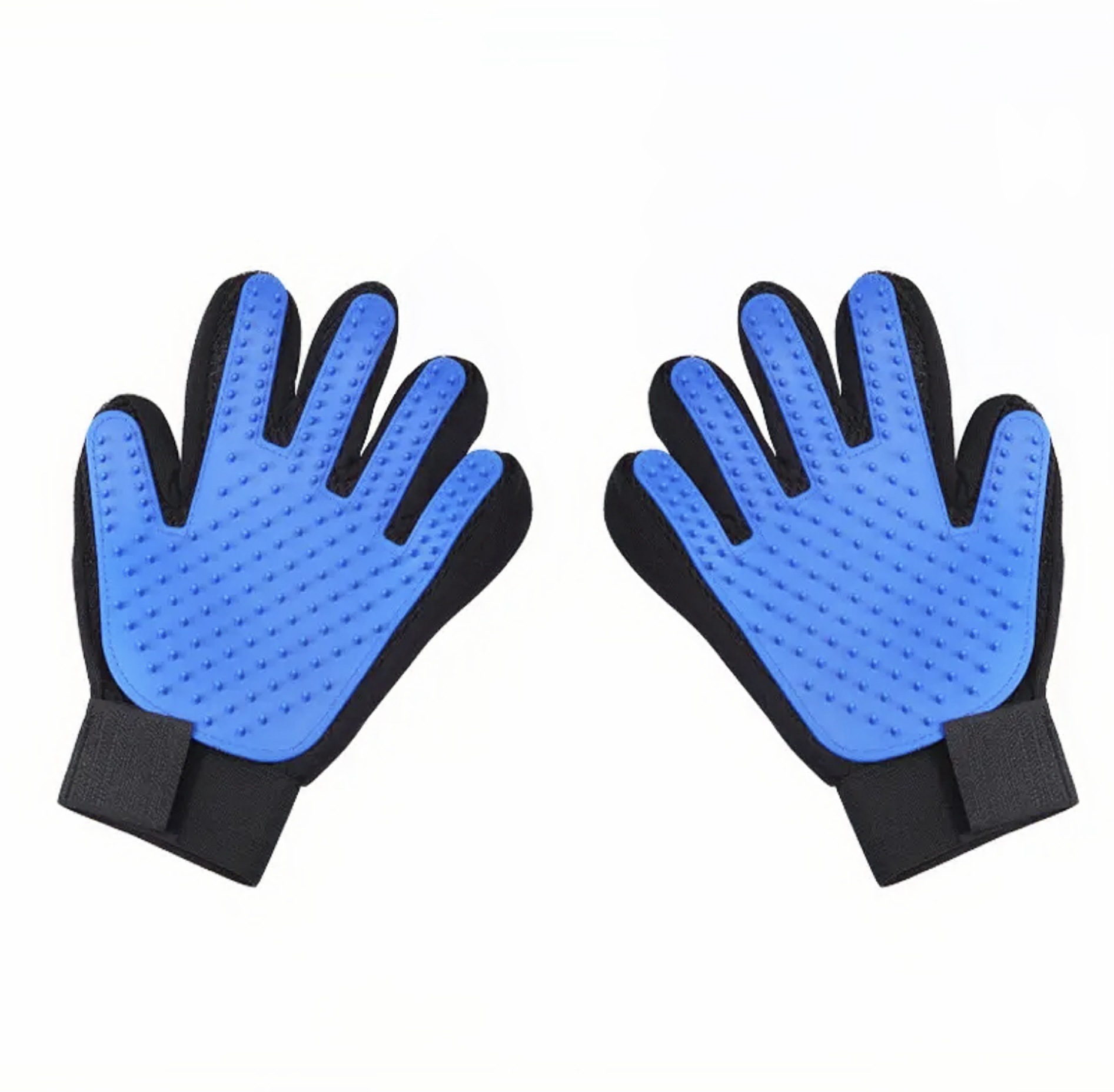 5 Pairs Blue Pet Grooming Gloves for Dogs & Cats - Deshedding, Bathing & Massage Brush โ image 4