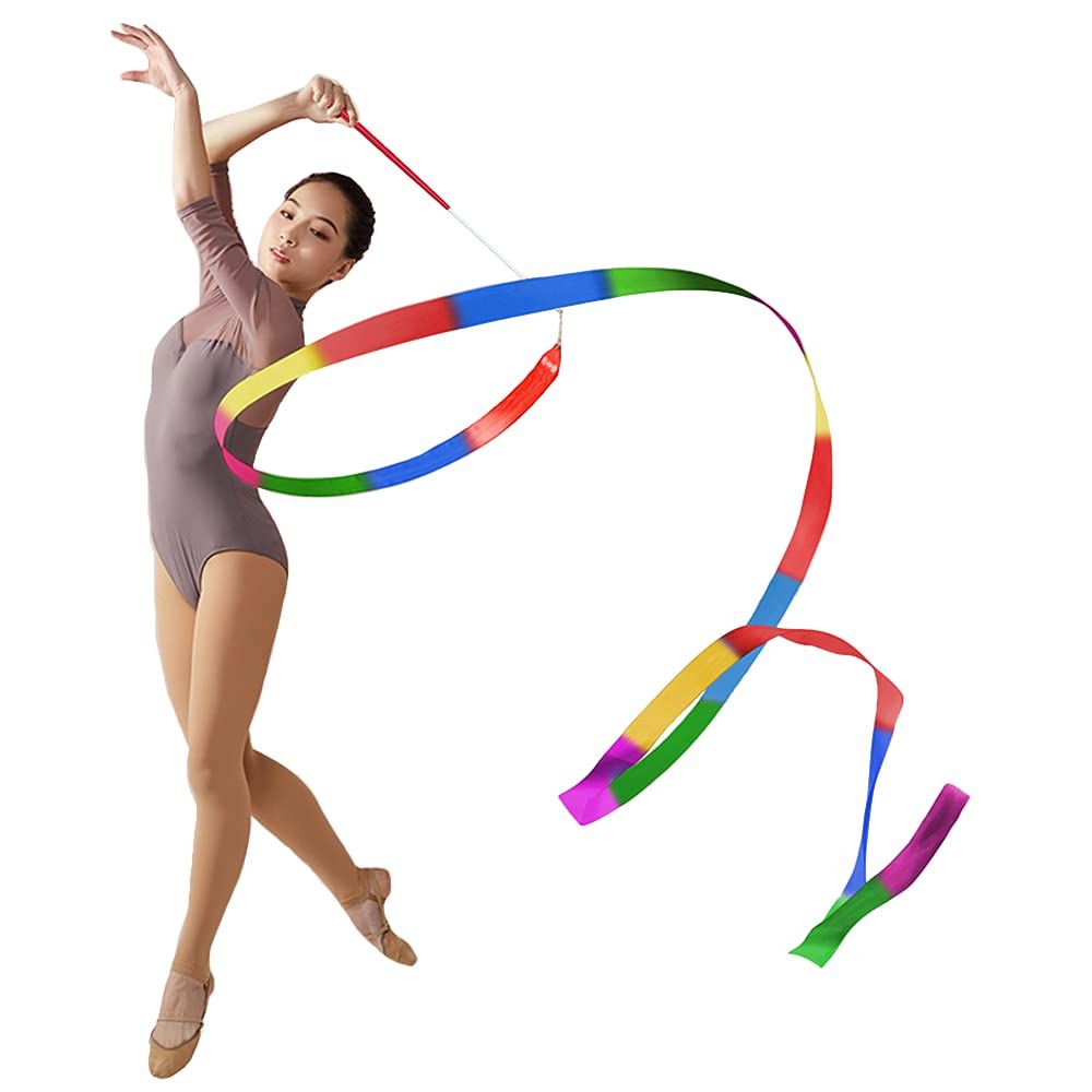Streamers Sticks Ribbon Streamers Gym Ribbons Dance Rainbow Ribbon Rhythm Ribbon Rhythmic Gymnastics Ribbons Twirling Wands — image 5