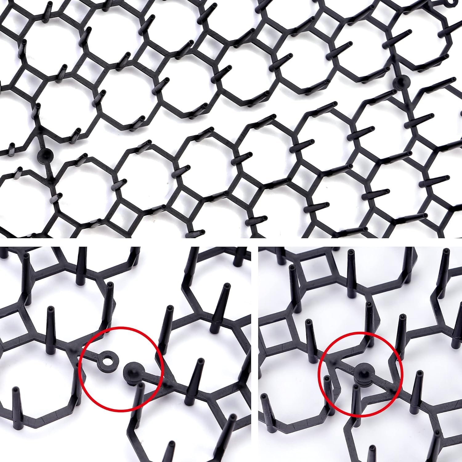12 pcs 15 cm x 20 cm Spike Mat, Cat Scare with Spikes, Dog Mat, Plastic Net for Animals โ image 2