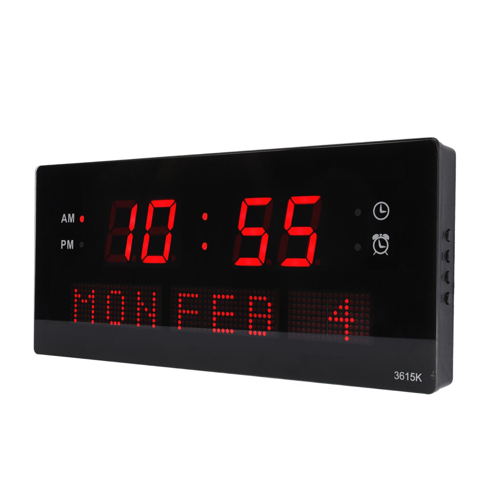 LED Wall Clock Decorative Black Frame Elegant Style Hanging Holes Digital Display Electric Desk Clock 100 to 240V AU Plug โ image 3