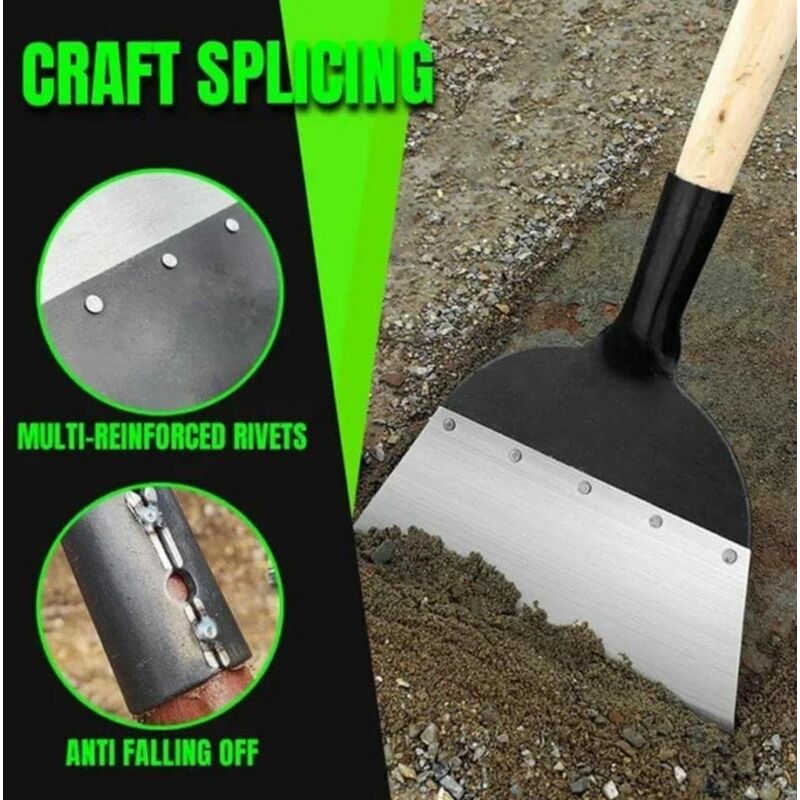 Multifunctional Garden Cleaning Shovel Steel Flat Shovel For Planting Soil Weeding Farm Tool Shovel Weeding — image 3