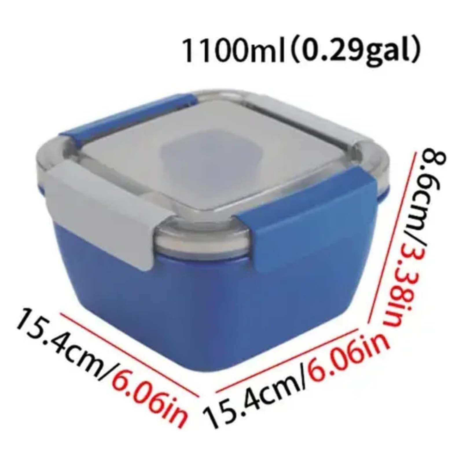 Food Storage, Light Meal Salad Box Japanese Style Double Layer Compartment Lunch Box, Kitchen Supplies, 1Pc Portable Box and Salad Bowl Combo Keep Your Food โ image 3