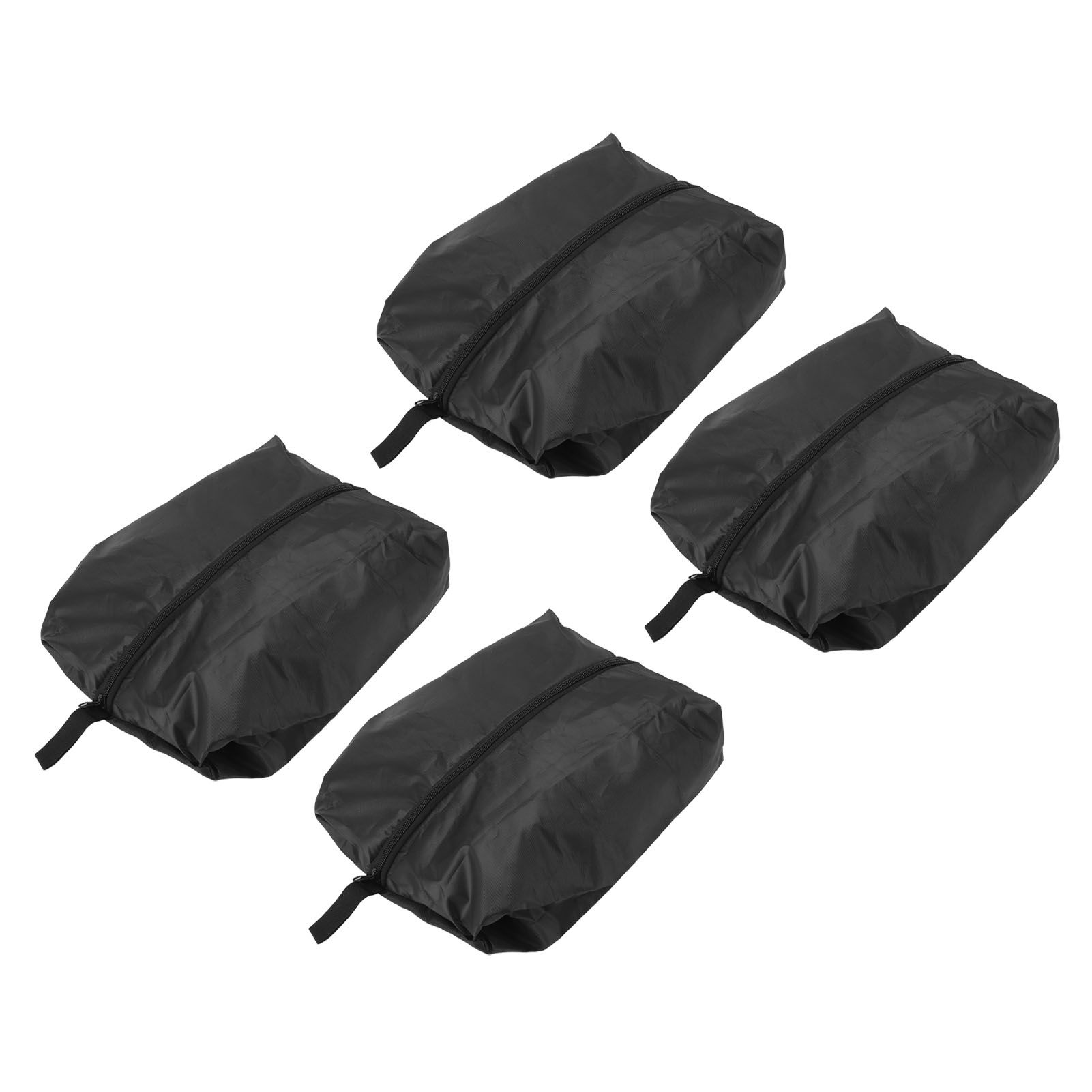 4PCS Travel Shoe Bags Large Capacity Waterproof Black Travel Clothes Storage Bag with Zipper for Home Travelling Gym 43x23CM โ image 5