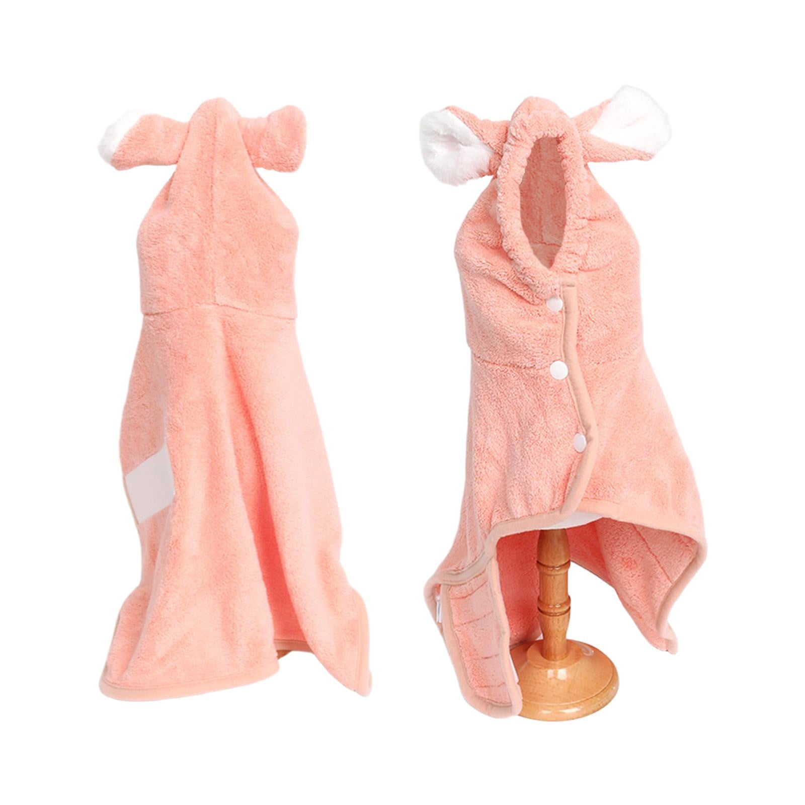 2026 New Puppy Bathrobe with Hood, Dog Bathrobe Absorbent Towel for Small Dogs Fast Drying Dog Robe Coat with Hood Puppy Towel Wrap Pet Grooming After Shower — image 4