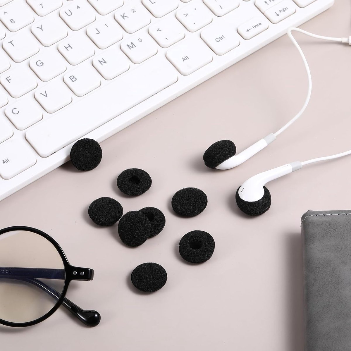 12 Pieces Soft Foam Replacement Ear Cushions - Headphone Ear Cushions - Universal - Sponge Earplug Cushions - for MP3 MP4 Headphones โ image 2