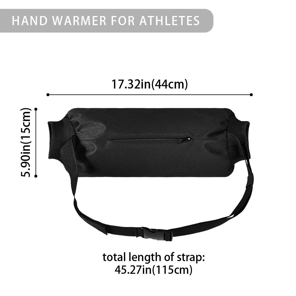Football Hand Warmer Pouch Reusable Hand Warming Muff with Zipped Pocket and Adjustable Strap for Cold Weather, Hand Warmer Bag for Football, Baseball, Hiking โ image 5