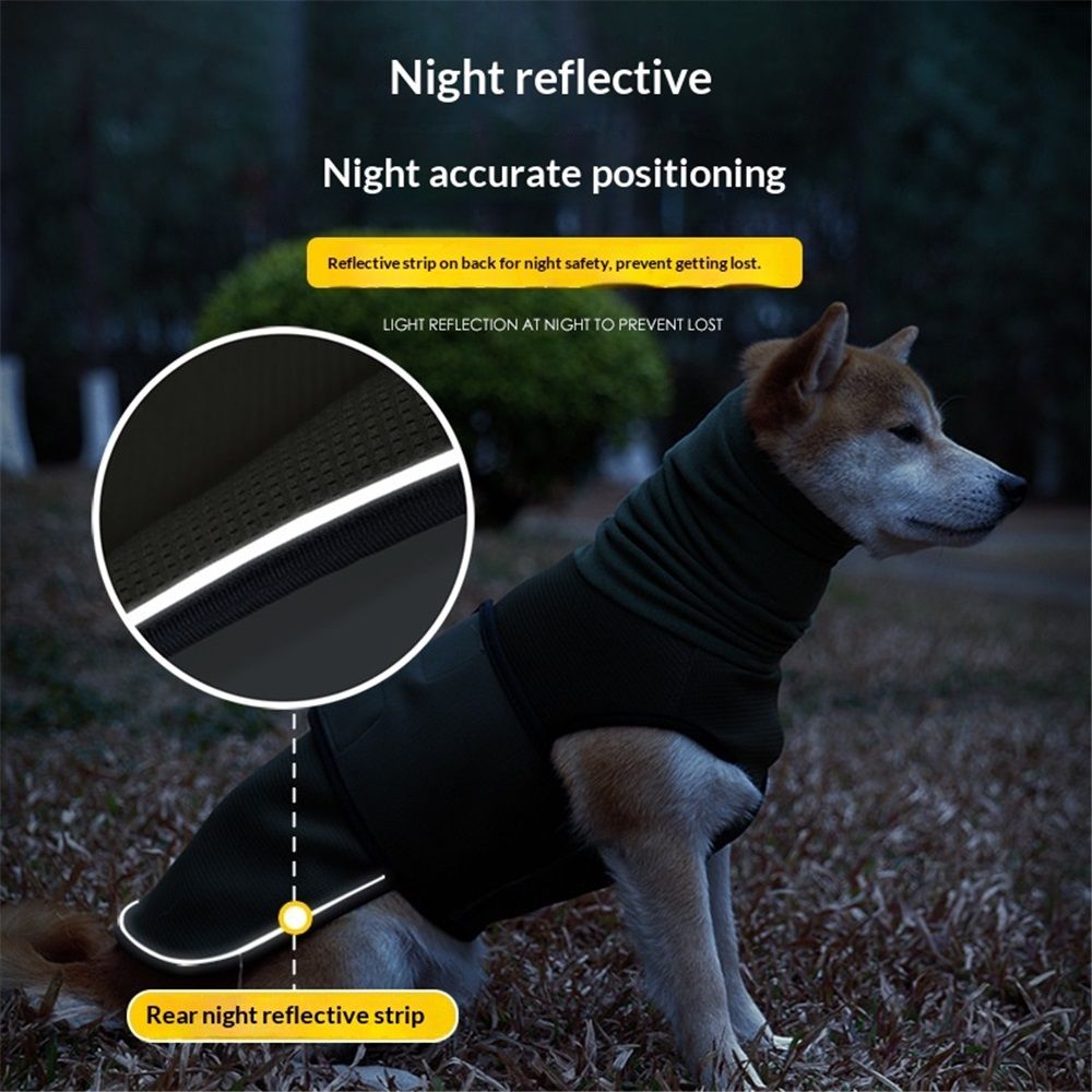 Dog Anxiety Jacket, Dog Shirt with Turtleneck, Breathable Calming Vest, Indoor and Outdoor Separated Pet Jacket (outdoor Green, Small) — image 4