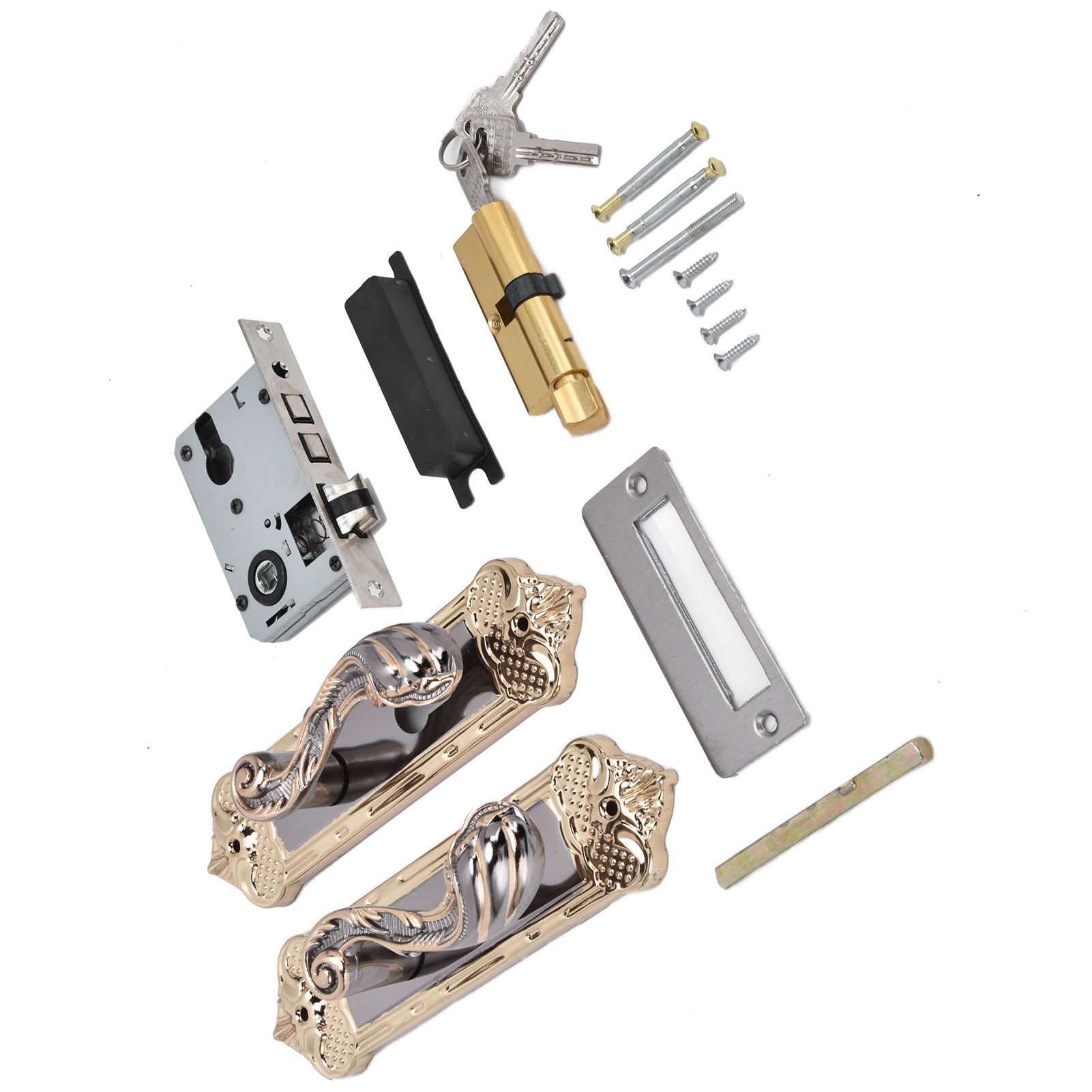 Door Handle Lock Silent Lock Bearing Safety Lever Handle Reversible Bedroom Door Lock — image 5