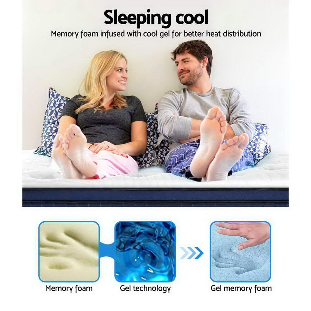 Giselle Bedding 34cm Mattress Cool Gel Memory Foam 7 Zone Double — image 6