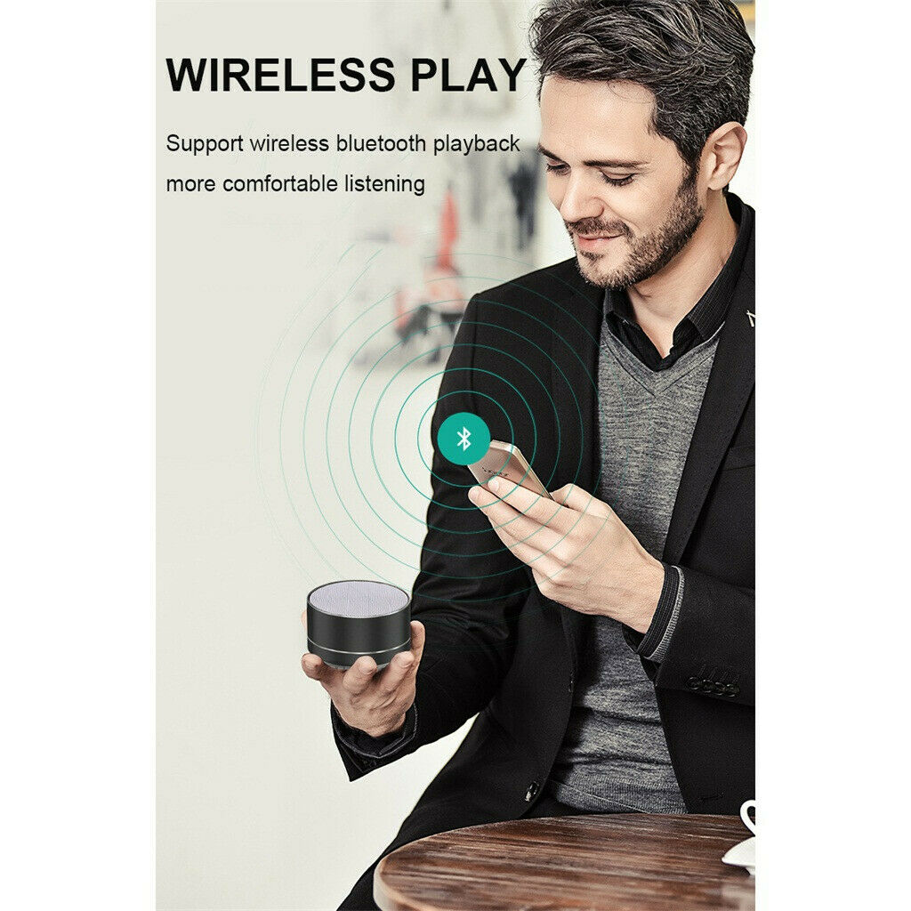 Bluetooth Speakers Portable Wireless Speaker Music Stereo Handsfree Rechargeable (Black) — image 3