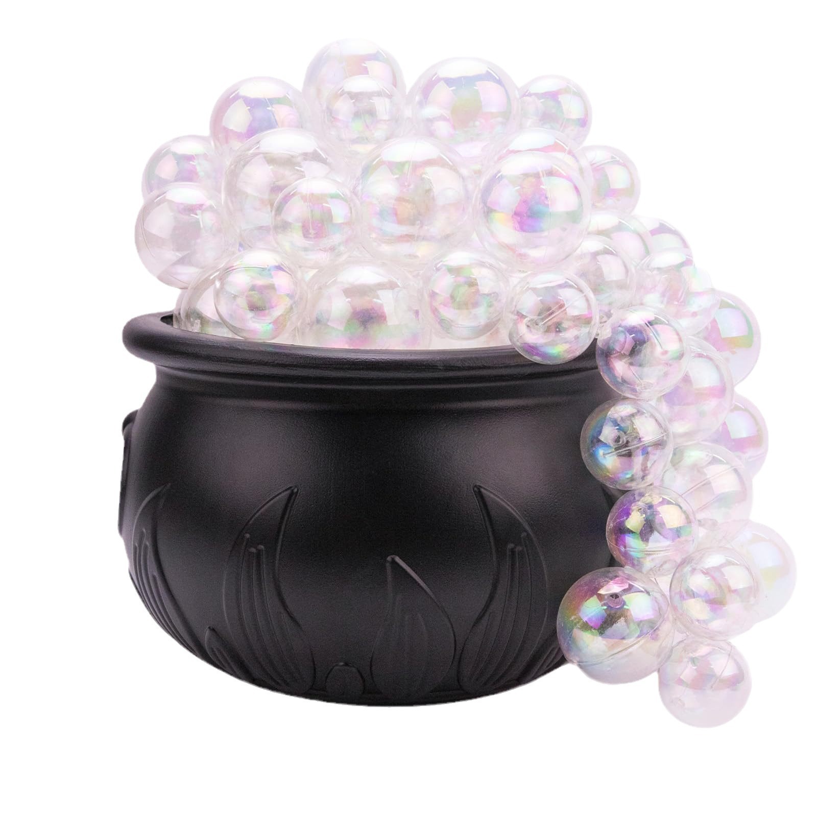 1 pc purple bubble, Witch Jar candy jar, Witch bucket black plastic, retro party table decoration — image 2
