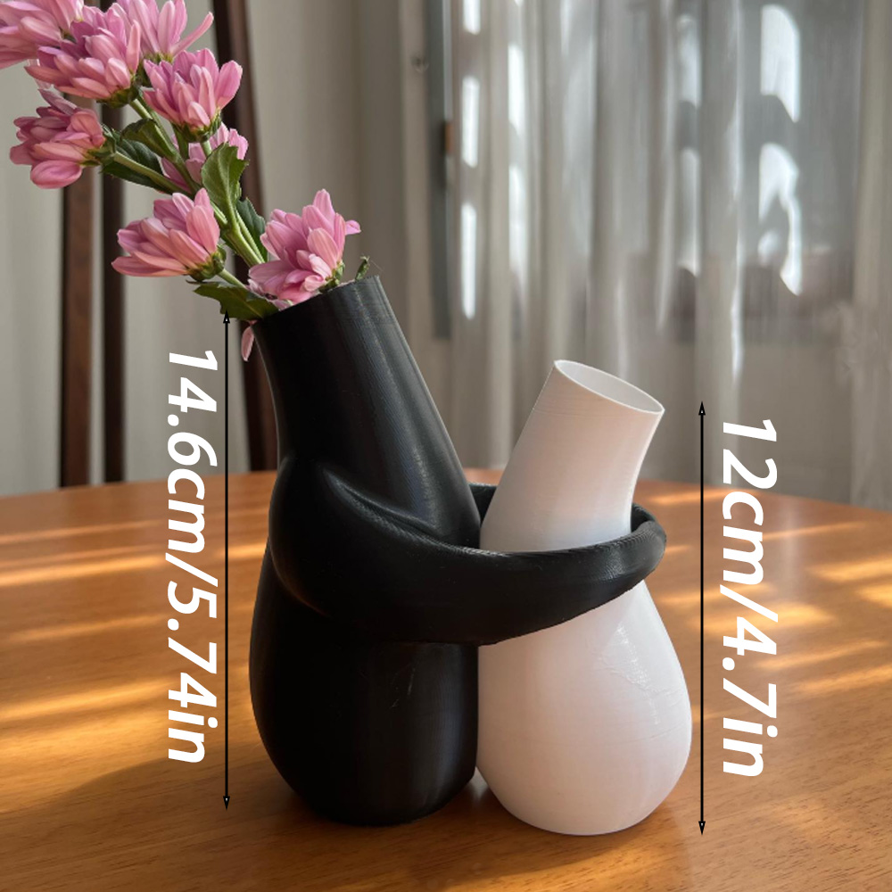 3D printedHugging Vases, decorative vase, suitable for office and home desktop flower pots, a gift for illustration enthusiasts, Valentine's Day, Mother's Day