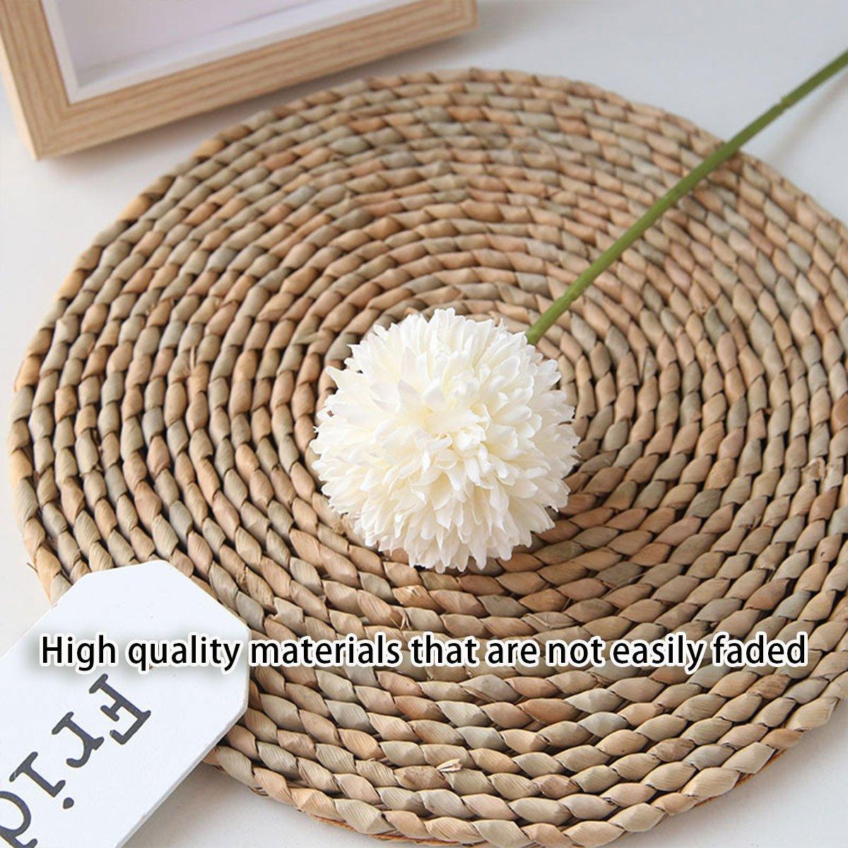 12pcs Artificial Dandelion Fake Flower Simulation Arrangement Desktop Decoration - Blue โ image 4