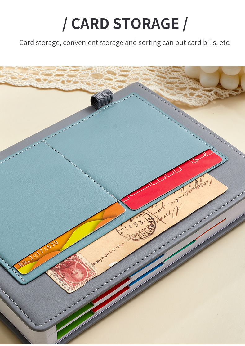Green A5 PU Leather Agenda for Productivity & Time Management-Undated Daily & Hourly Planner Pro โ image 6