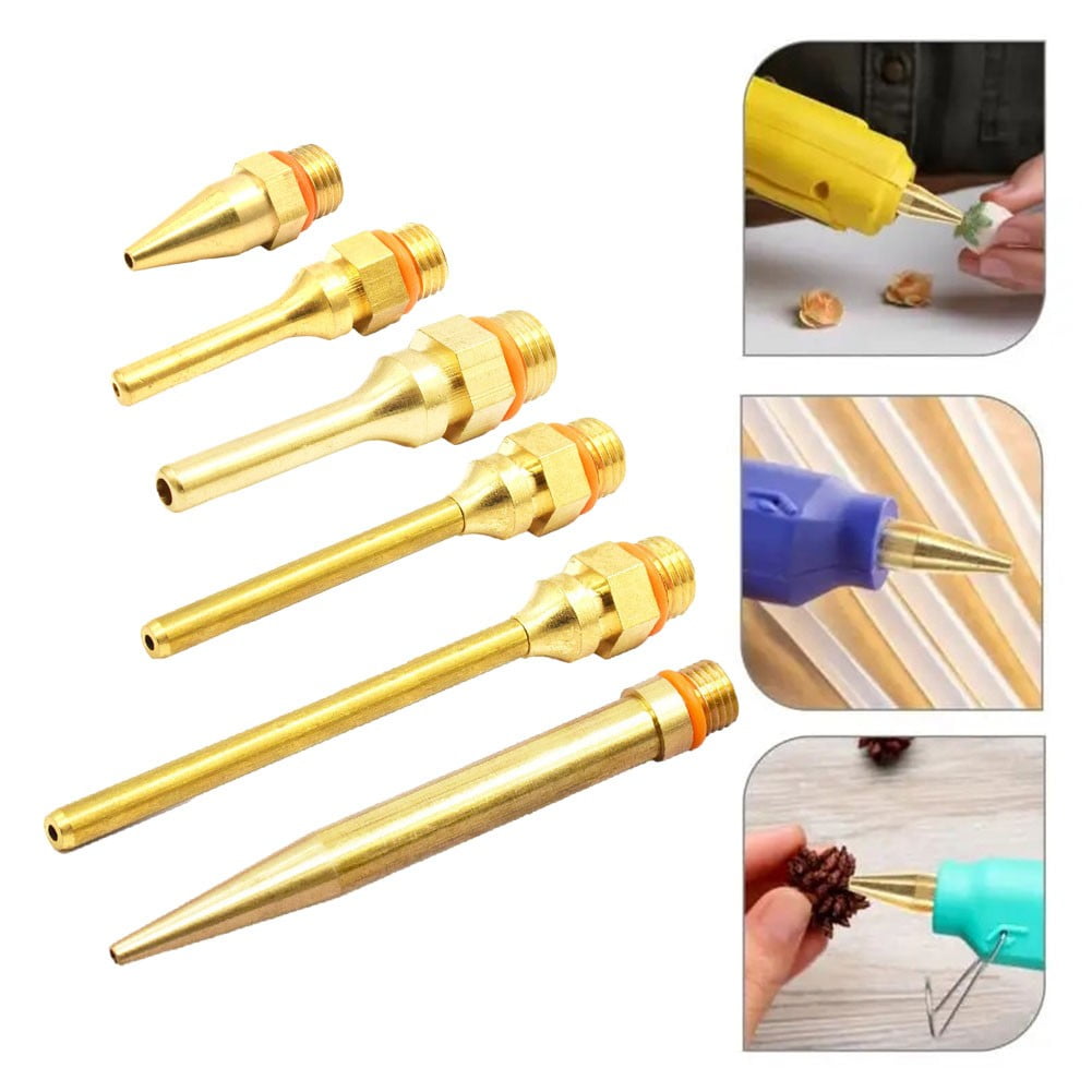 Pure Copper Hot Melt Glue Nozzle 34-100Mm Long Short Small-Bore Large Diameter Glue Nozzle Repair Tool Glue Sprayer 100X2.0Mm Smile Home — image 3