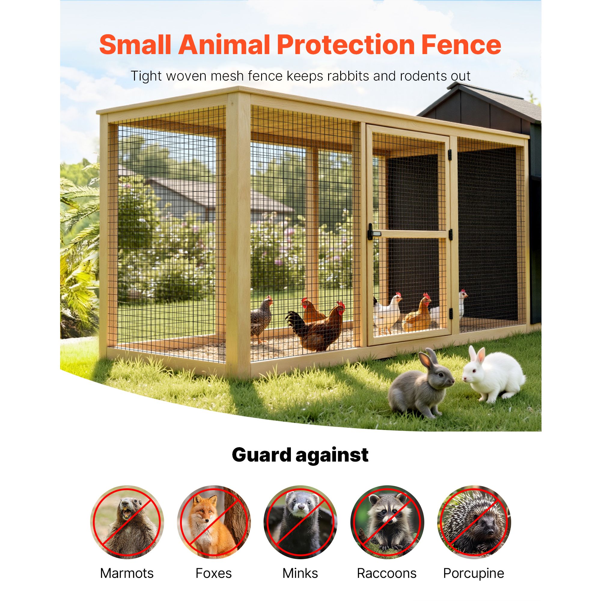 Hardware Cloth 91cm x 7.62m, 2 × 3 in Mesh 16 Gauge Galvanized Wire Mesh Roll, Weather-Resistant Vinyl Coated Chicken Wire Fencing, Heavy Duty Welded Garden — image 2