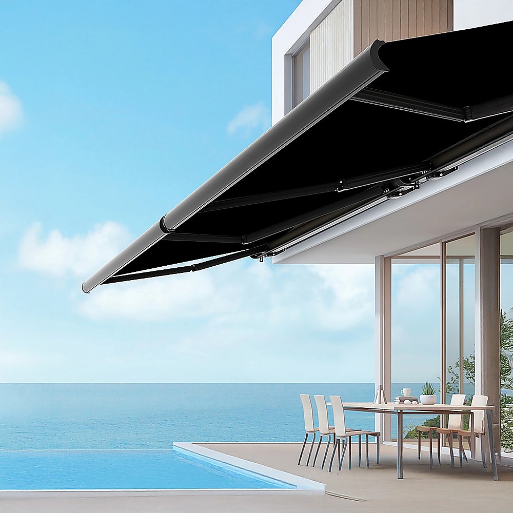 4.0m x 3.0m Retractable Folding Arm Awning Heavy Duty Full Cassette Motorised โ image 4