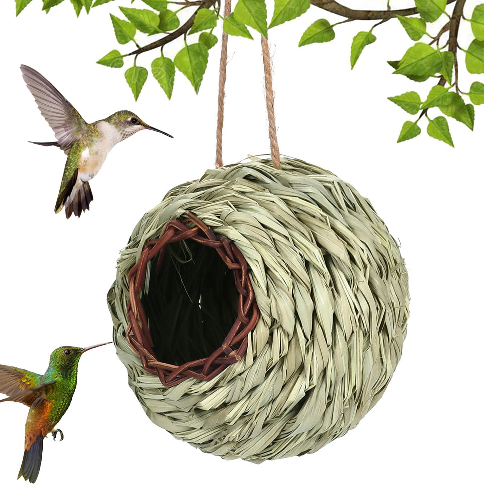 Birdhouse - Bird nest - Hand-woven - Birdhouse decoration - Garden decoration - Living room decoration - Bedroom decoration - Christmas decoration - Outdoor