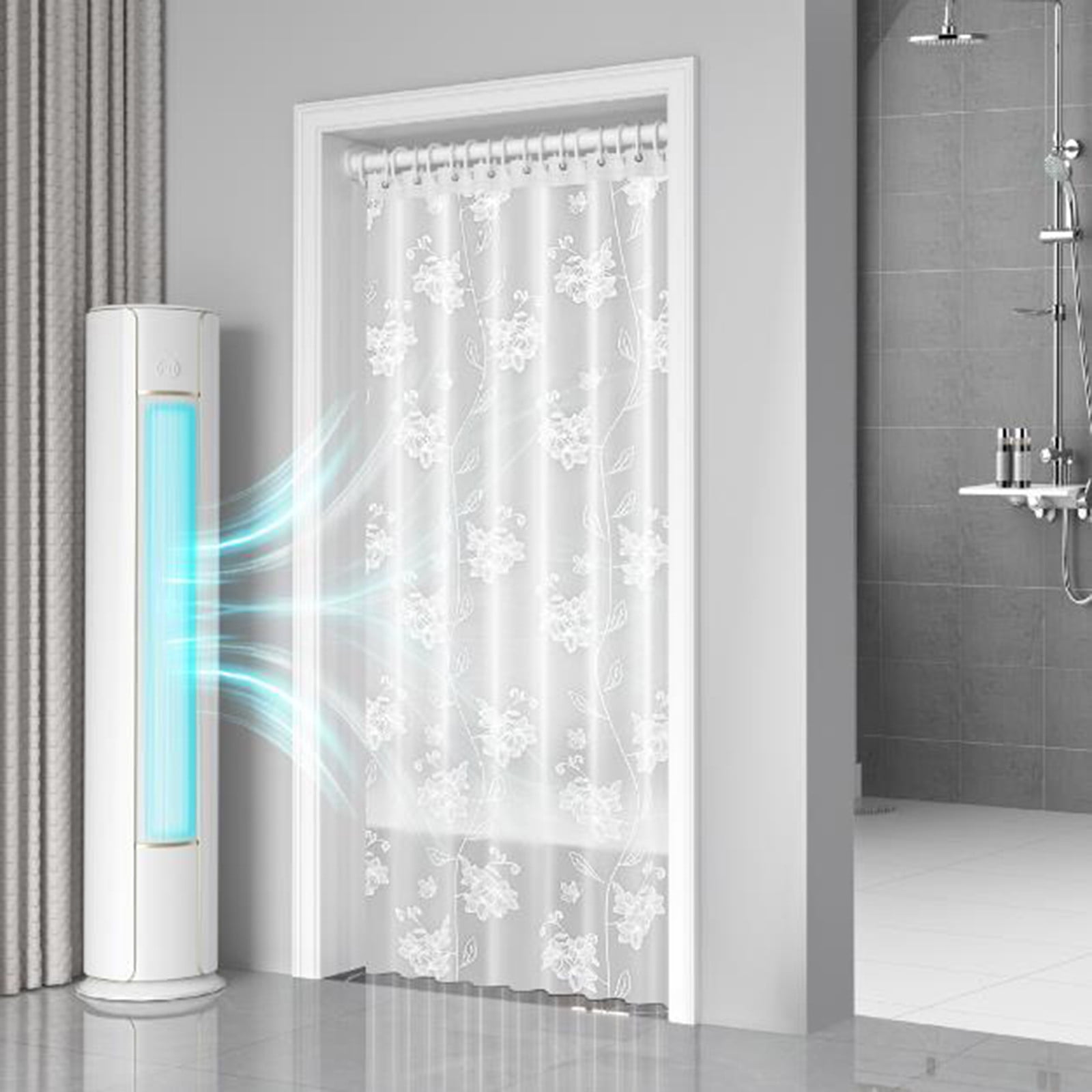 Shower Curtain, 31.5×71 Inch Shower Curtain Liner, Waterproof Plastic Shower Liner, Cute Lightweight Shower Curtain for Bathroom 40.2×70.9 in B — image 5
