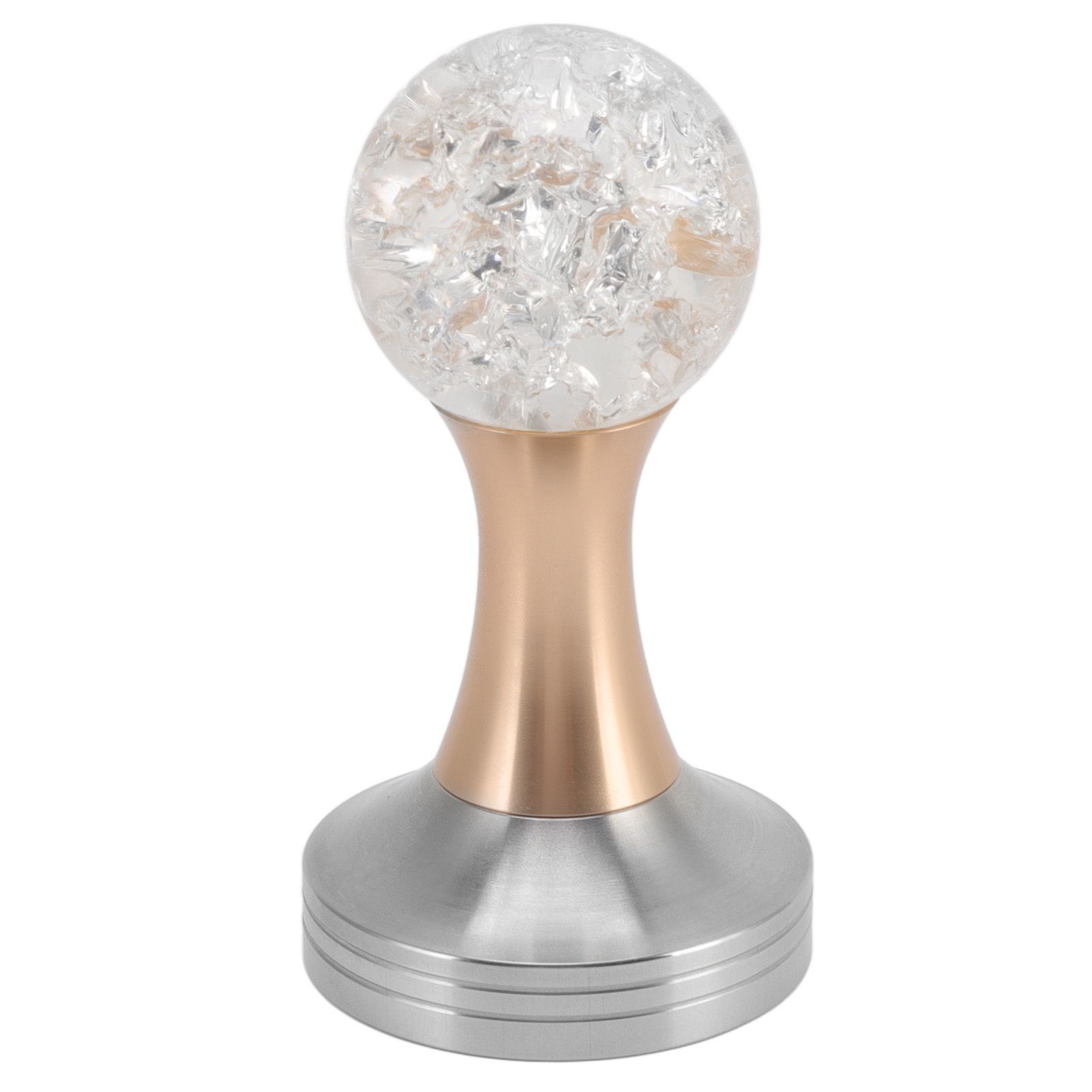 Crystal Ball Coffee Flat Tamper Stainless Steel Base Powder Hammer for Coffee Accessories Gold 51mm โ image 2