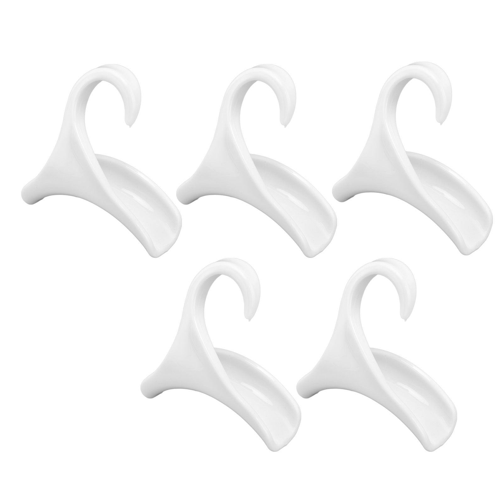 5Pcs Purse Door Hanger Bag Arc Closet Hanger Hook for Satchel Coat Haversack Belt StorageWhite — image 6