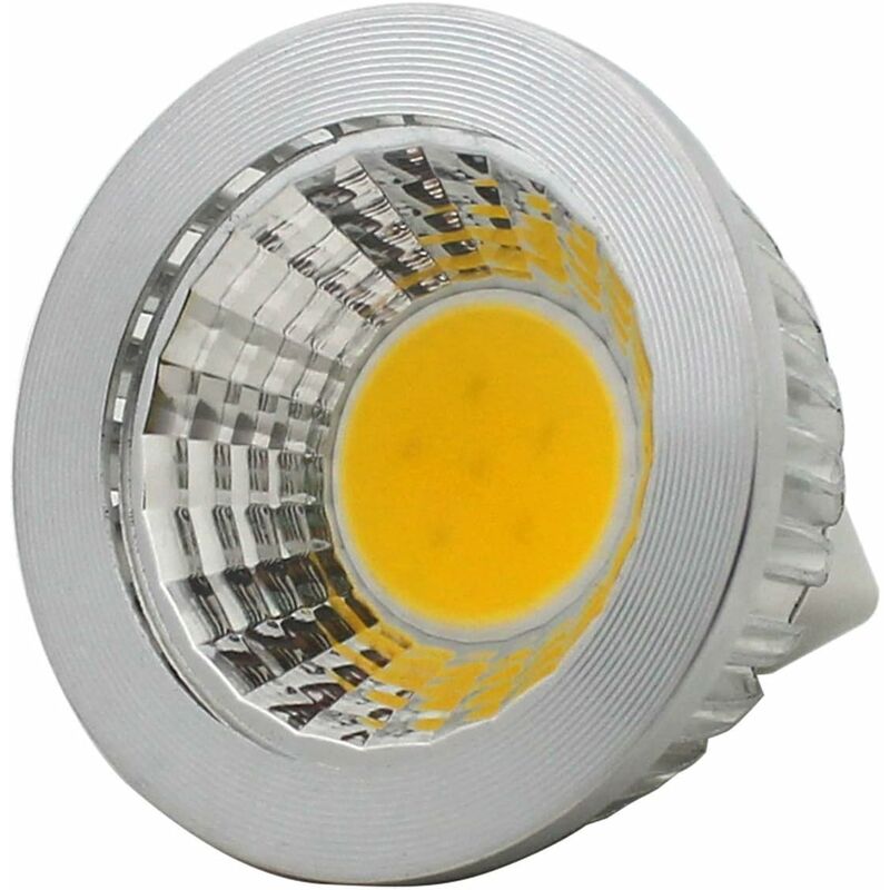 6 Units, Mr16/Gu5.3 Cob LED Bulb, 3W / 210Lm, Dc 12V, Warm White 2700K, Equivalent To 20W Halogen Bulb, Ø50X52, 90° — image 4