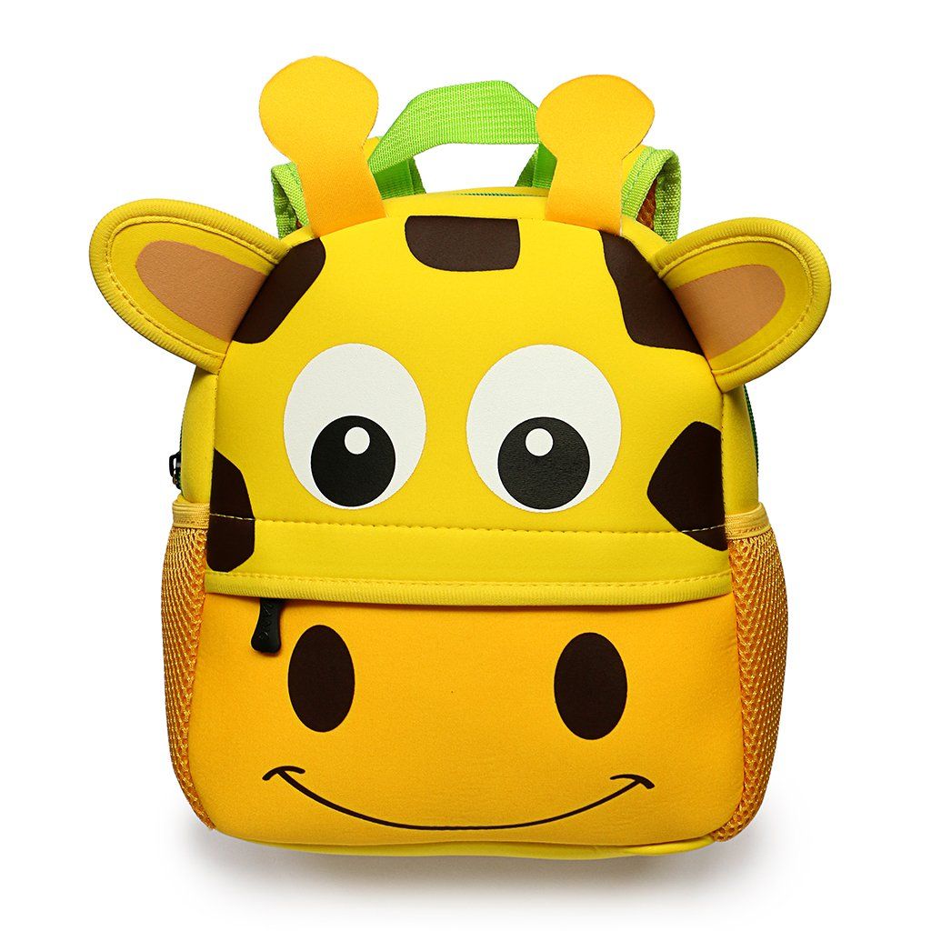 (giraffe)Preschool Backpack Toddler Animal Schoolbag Lunch backpack for Kids Boys Girls 8.3*10.2*3.15in