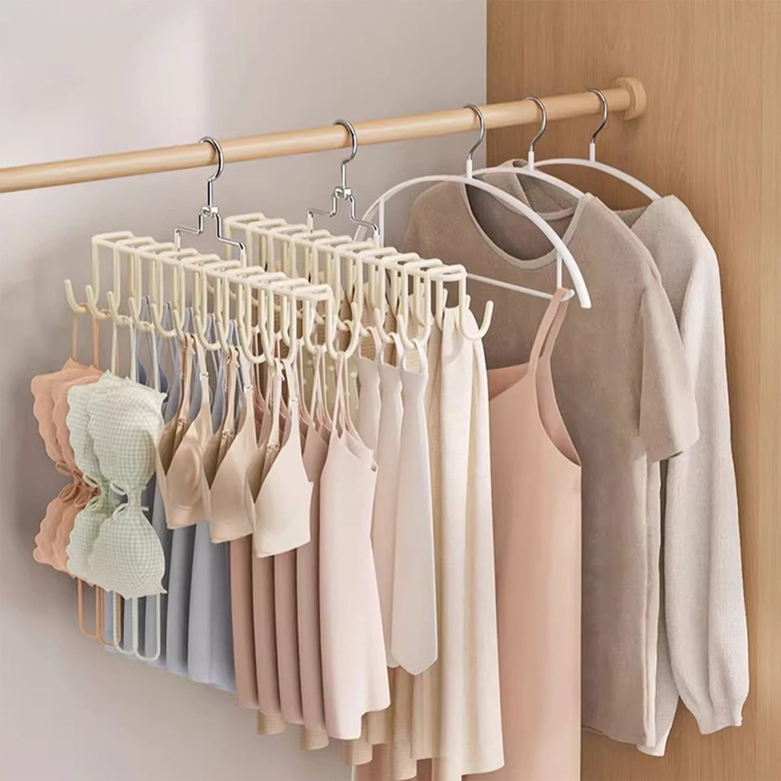 Belt Tie Rack Hanger, for Closet Metal Belt Organizer, 20 Hooks, Multi Purpose Hanger, for Shawls Scarves Closet Organizers and Storage White โ image 5