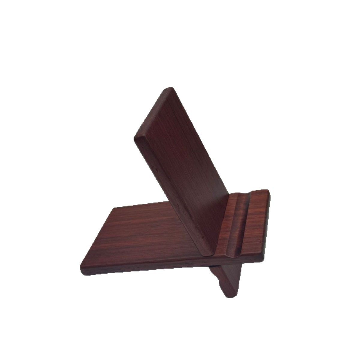 Solid Wood Phone Stand, Desktop Wooden Phone Stand, Simple Phone Holder, Compatible with All Phones (rosewood)