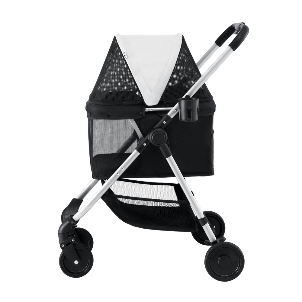 i.Pet Pet Stroller Pram Dog Cat Carrier Cage Large Travel Pushchair Foldable 4 Wheels — image 4
