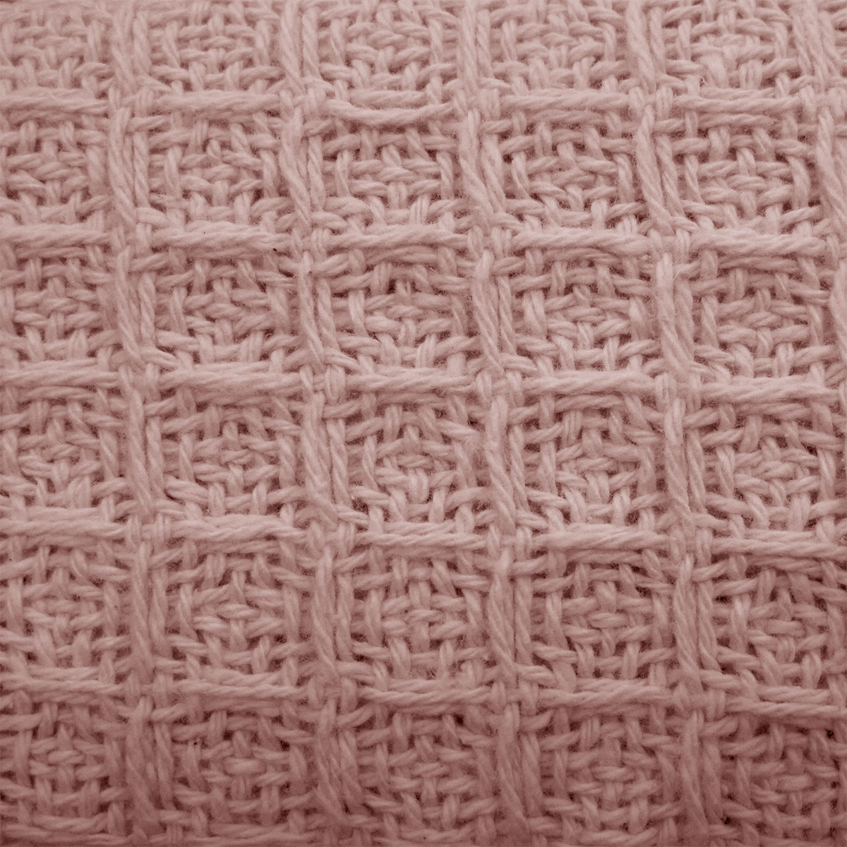 Cotton Waffle Blanket Dusty Pink Queen โ image 3