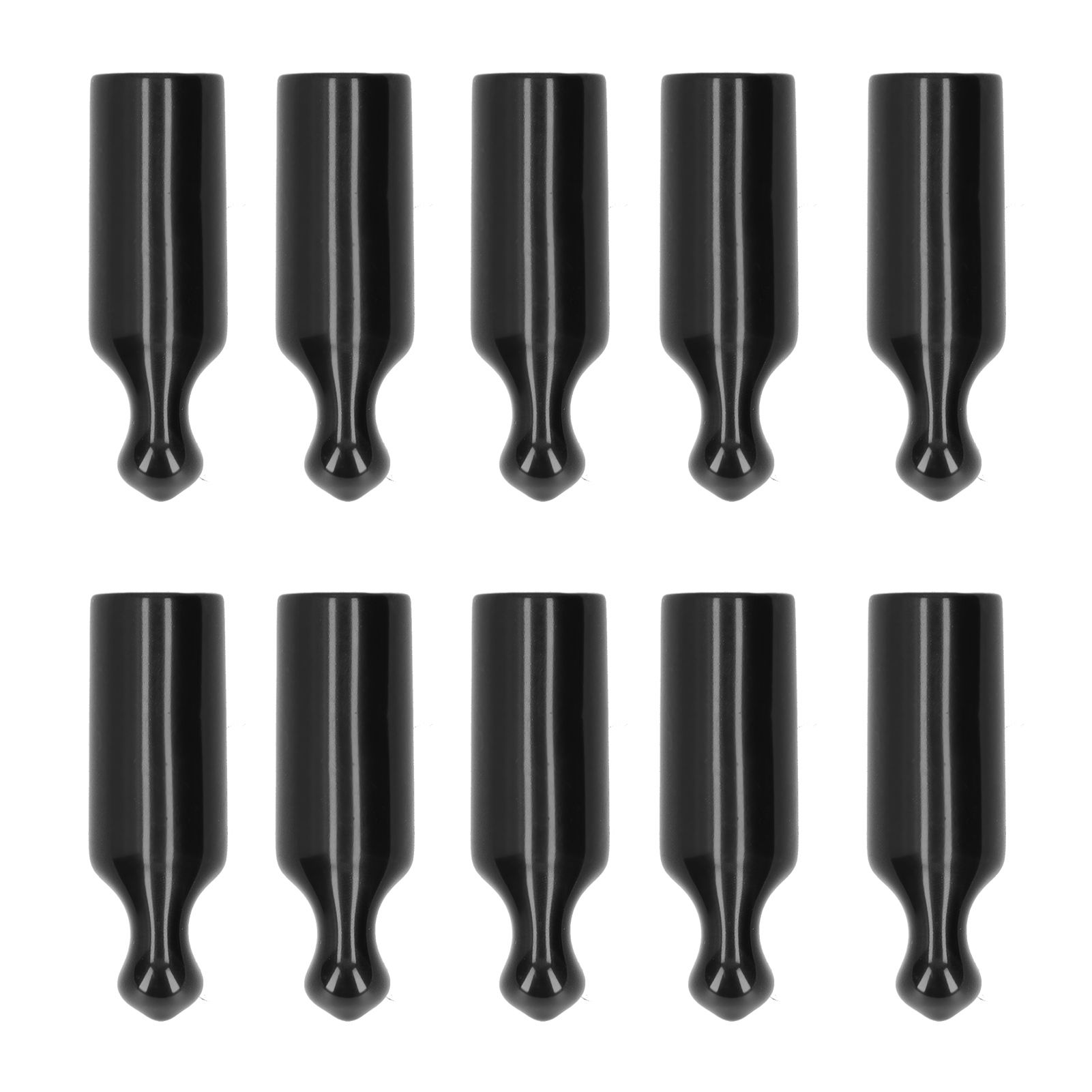 10Pcs Beer Tap Cap Rubber Covers Accessory for Beer Barrel Draft Beer Faucet Black — image 2