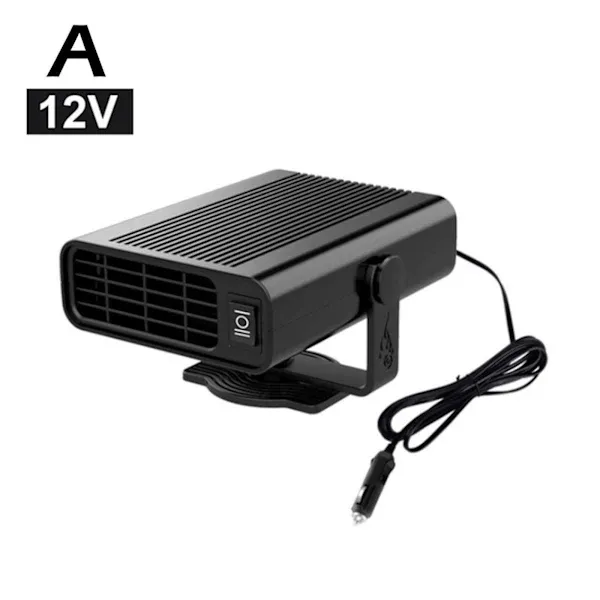 500W Electric Car Heater DC 12V Heater Fan Dehumidifier Defroster D, ABS material, automotive replacement use, Black/White Color Options