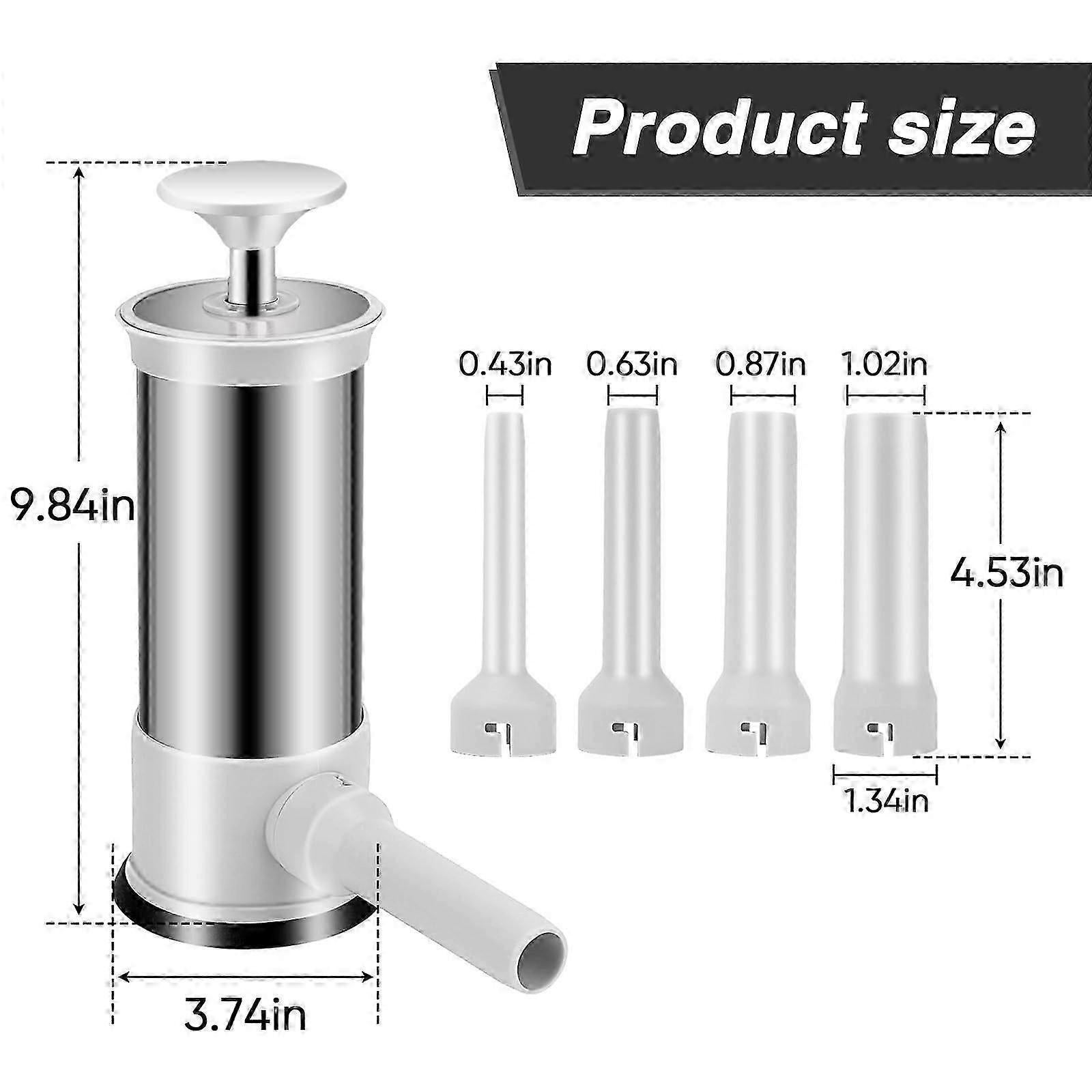 Sausage Stuffer, Kitchen Homemade Sausage Machine with 4 Stuffing Tubes, Vertical Sausage Maker Fast Sausage Filling โ image 4