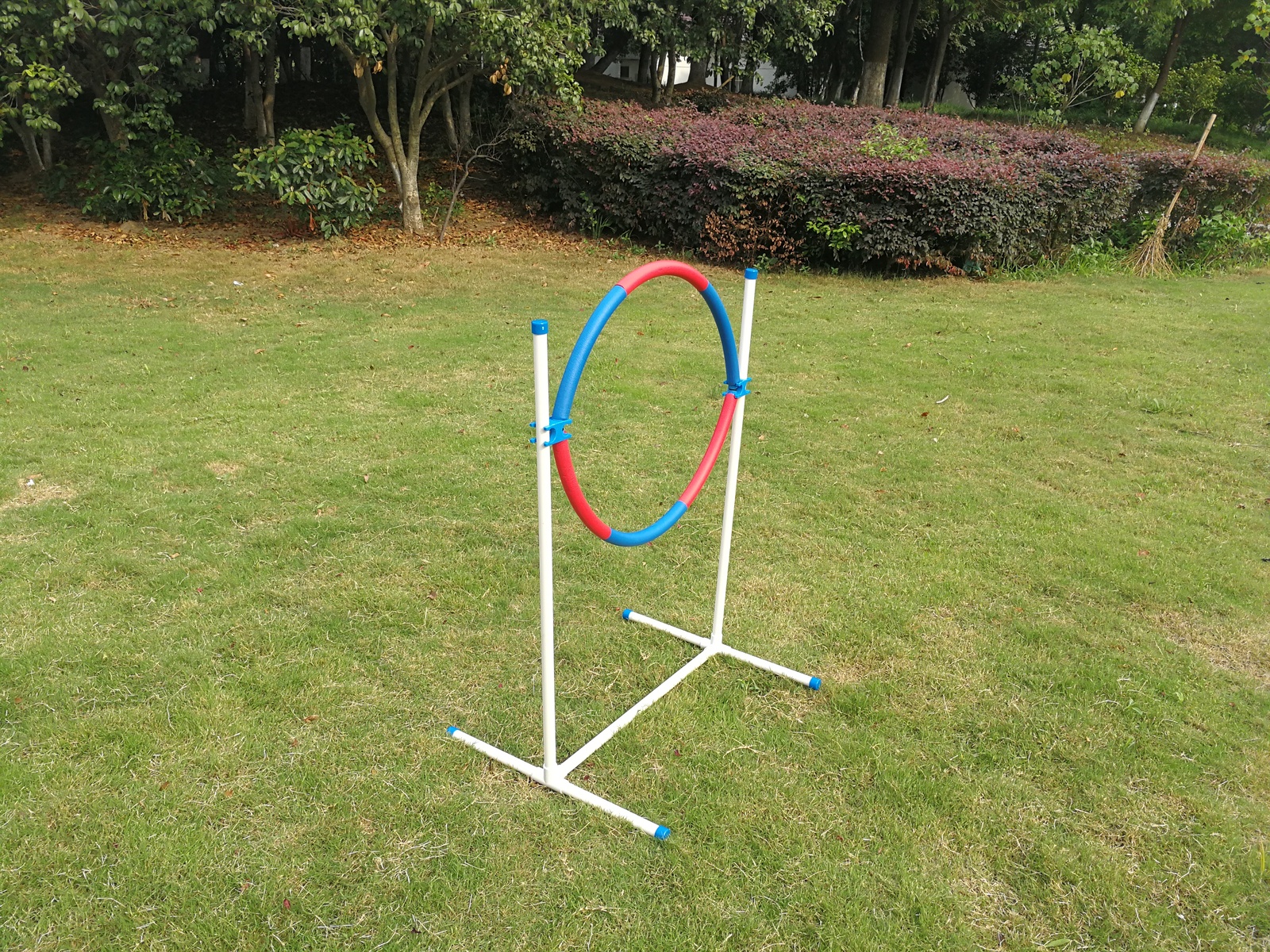 YES4PETS Portable Adjustable Dog Puppy Training Practice Jump Tyre Agility Post — image 3
