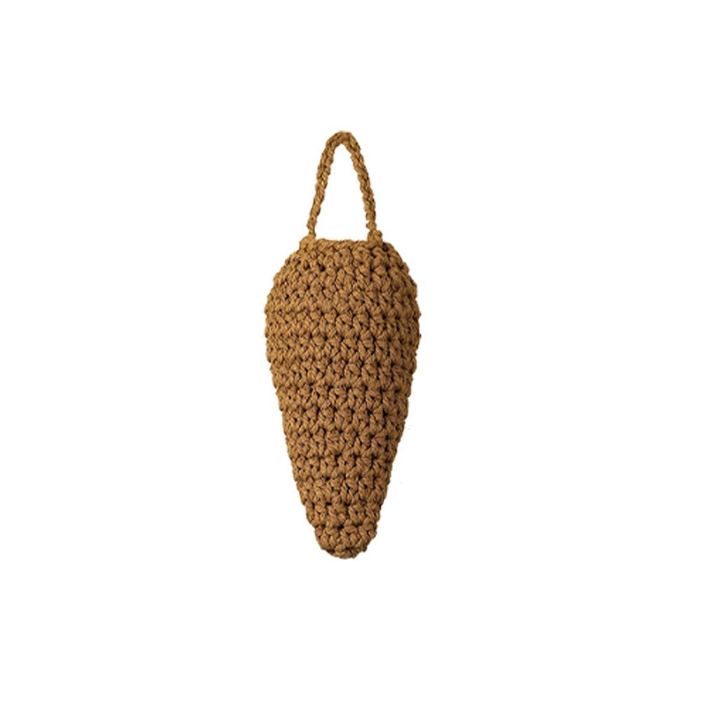 3 Pack Large Crochet Wasp Nest Decoys, Wasps Hornets, Hornets Nest Decoy Decoration for Patio and Eaves, Caramel color