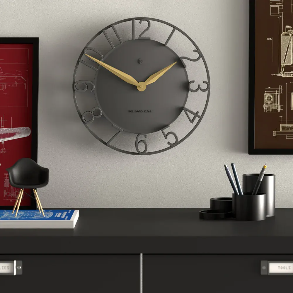Newgate Time Traveller Wall Clock-Grey — image 2