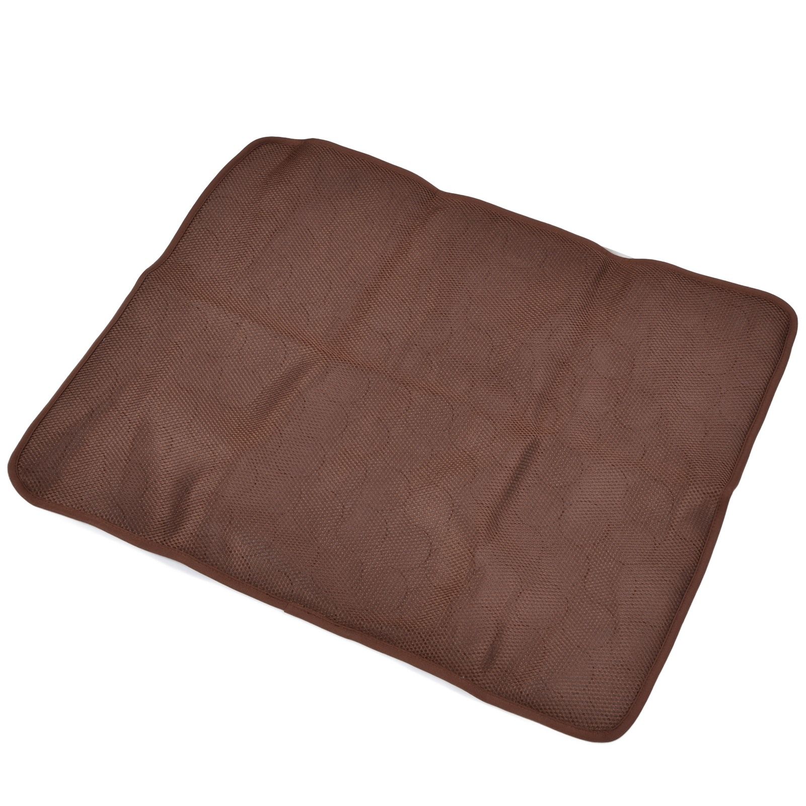 Pet Cooling Mat Breathable Soft Summer Dog Cat Sleeping Pad for Kennel Sofa Bed FloorBrown XL — image 2