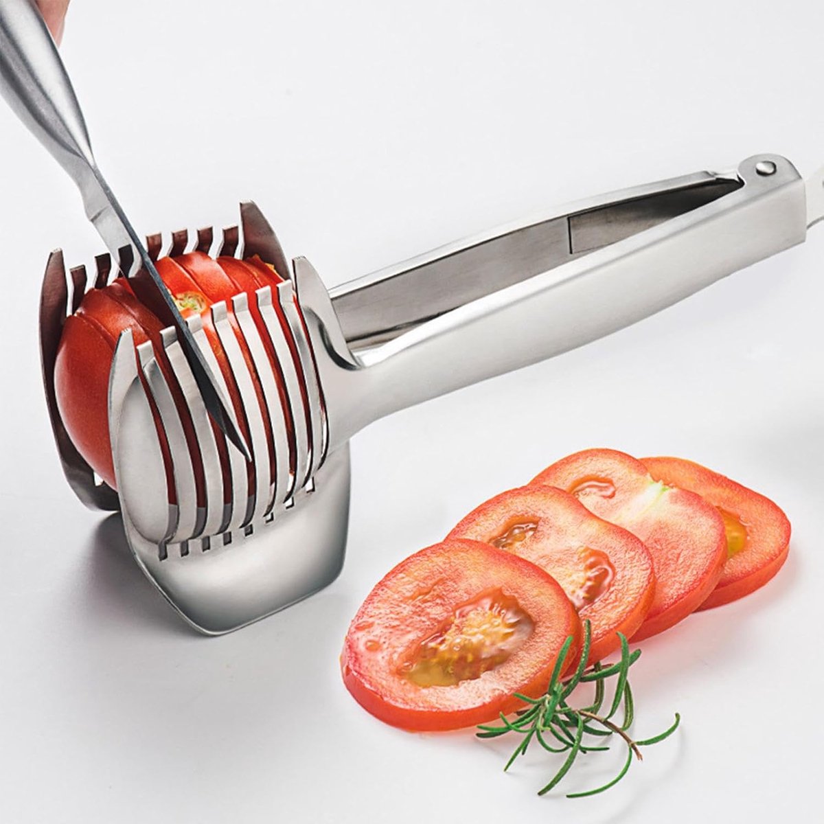 Tomato Slicer - Potato Slicer - Egg Slicer - Vegetable Slicer - Egg Slicer - Tomato Cutting Aid - Onion Slicer - Citrus Slicer - Tomato Tongs - Multifunctional — image 3