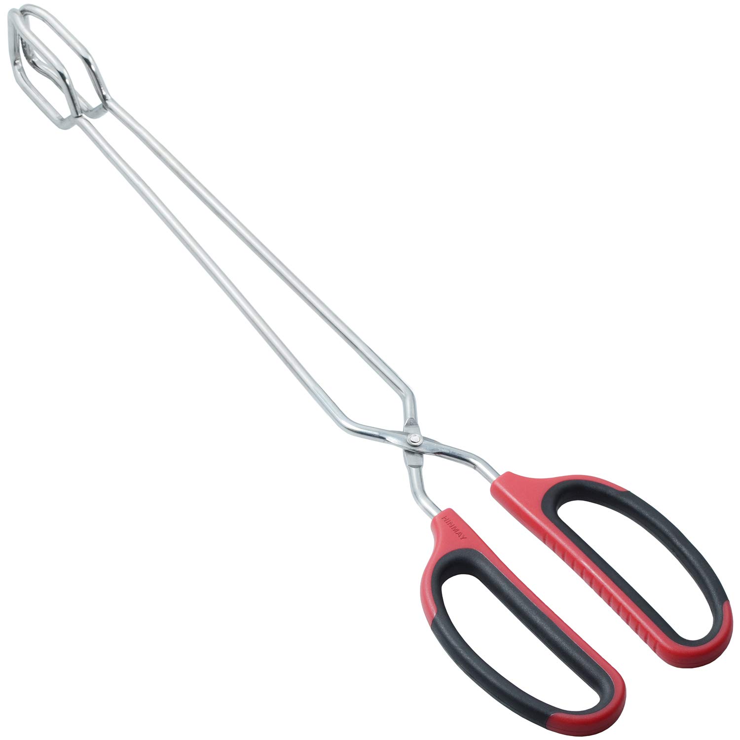 PROFESSIONAL QUALITY DURABLE STAINLESS STEEL Extra Long Scissor Tongs Stainless Steel Barbecue Grill Tongs 33cm