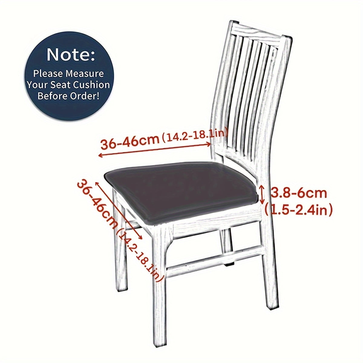 Solid Color Brushed High Elastic Chair Cover, Simple Soft And Comfortable Chair Seat Cover, Dust-proof And Dirt-resistant Chair Slipcover, Suitable For Dining โ image 4