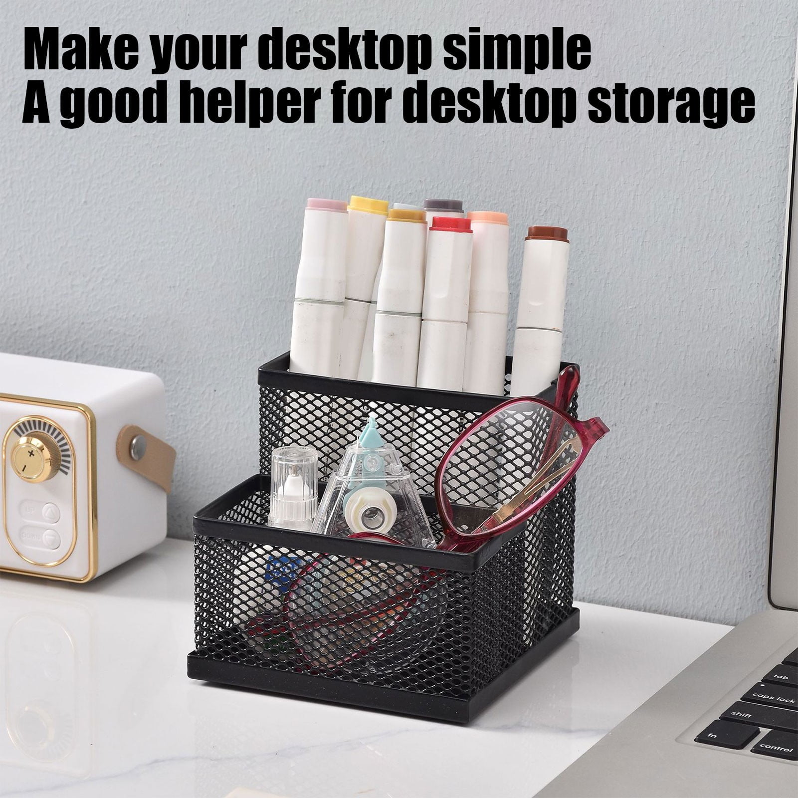 Pen Holder Mesh Pencil Holder Metal Pencil Holders Pen Organizer for Desk Office Pencil Holders, Back to Sch-ool Supplies L โ image 5