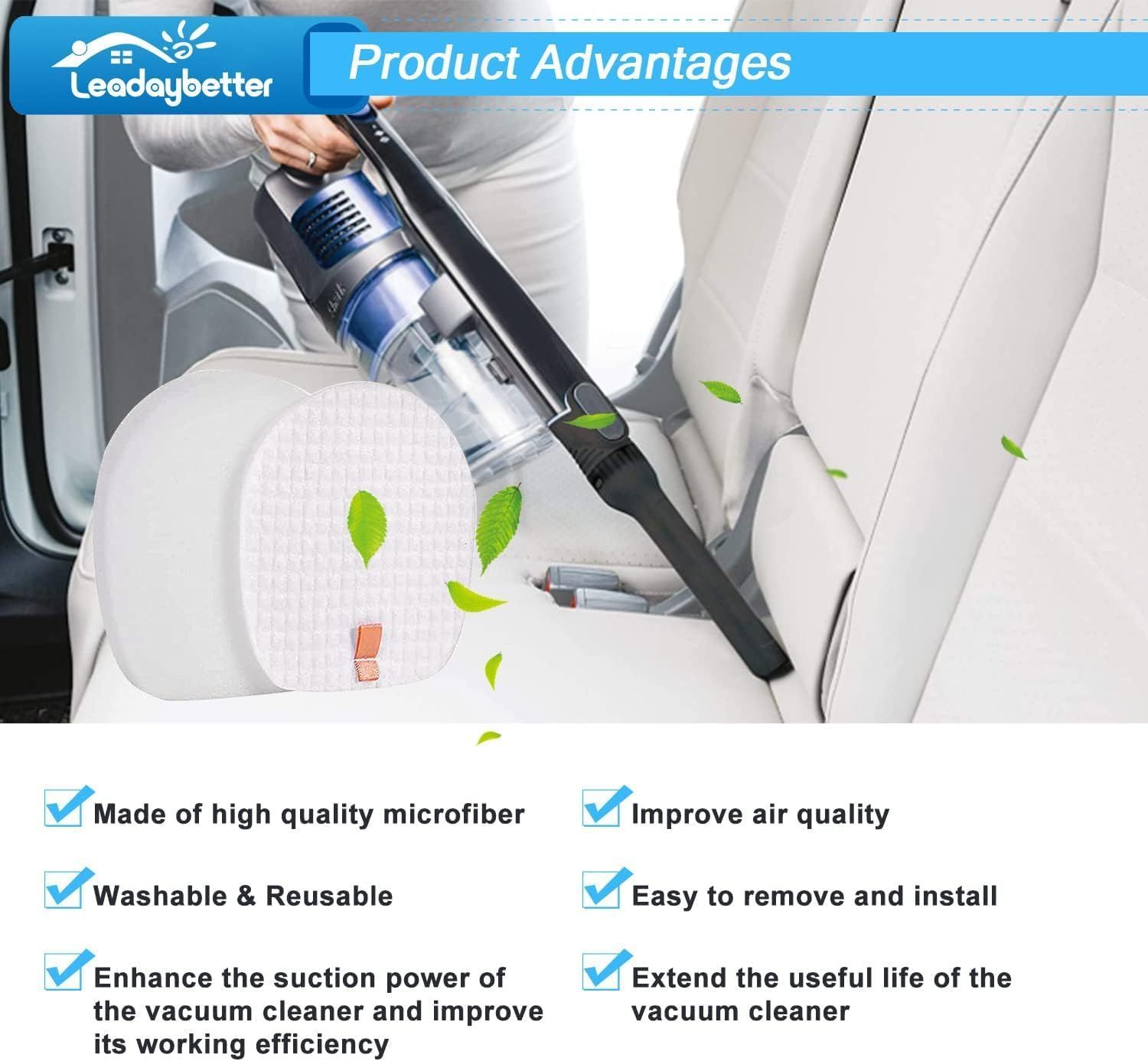 6 Pack ilter Replacement or Shark Rocket Pet Pro IX140 IX141 IX142 IZ140 IZ141C IZ142 IZ162H IZ362H IZ363HT IZ440H IZ462H IZ482H IZ483H Cordless Stick ilters — image 4